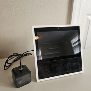 Used White Amazon Echo Show 1st Generation with Alexa and Camera